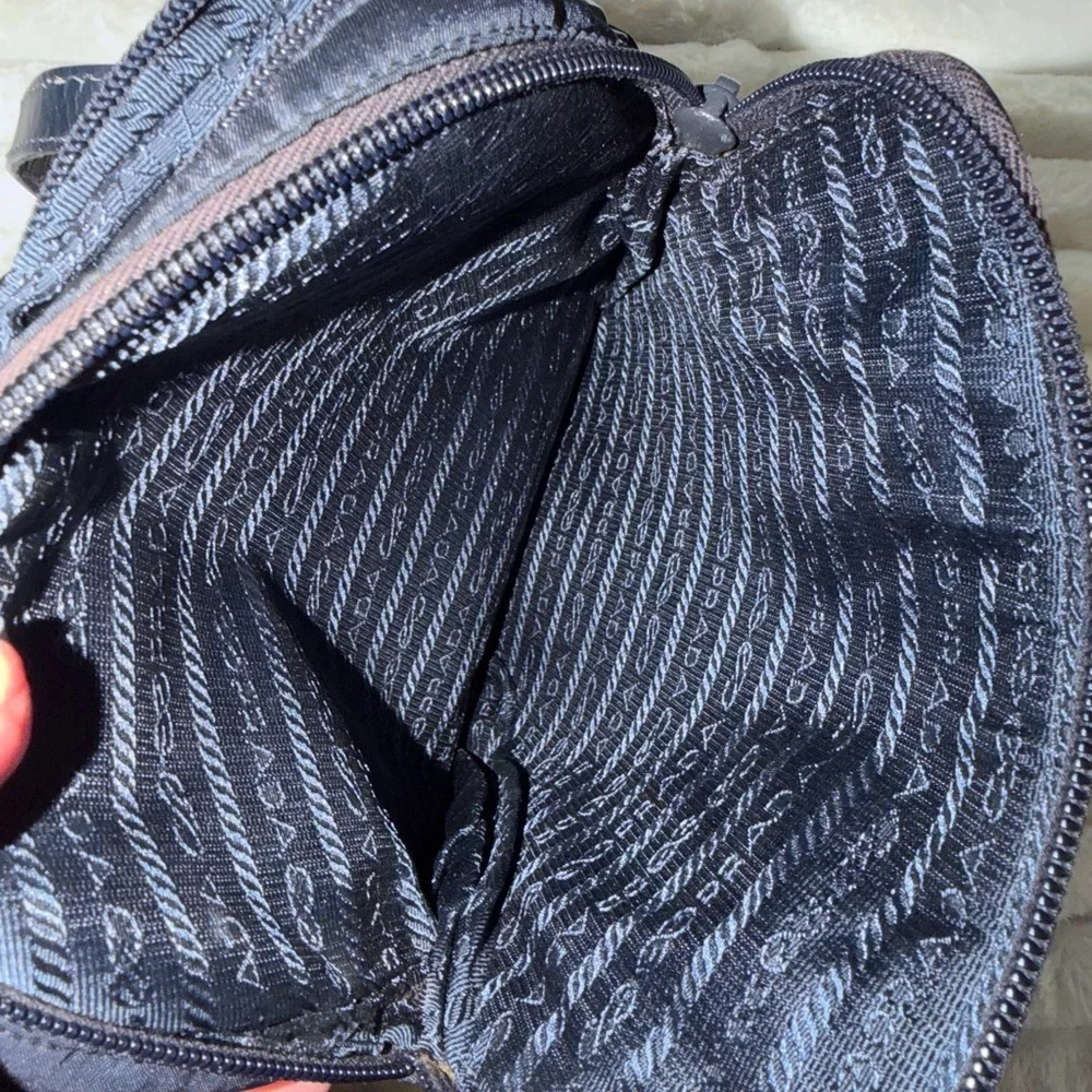 RARE ARCHIVAL Prada Tessuto Nylon & Croc Embossed mini backpack